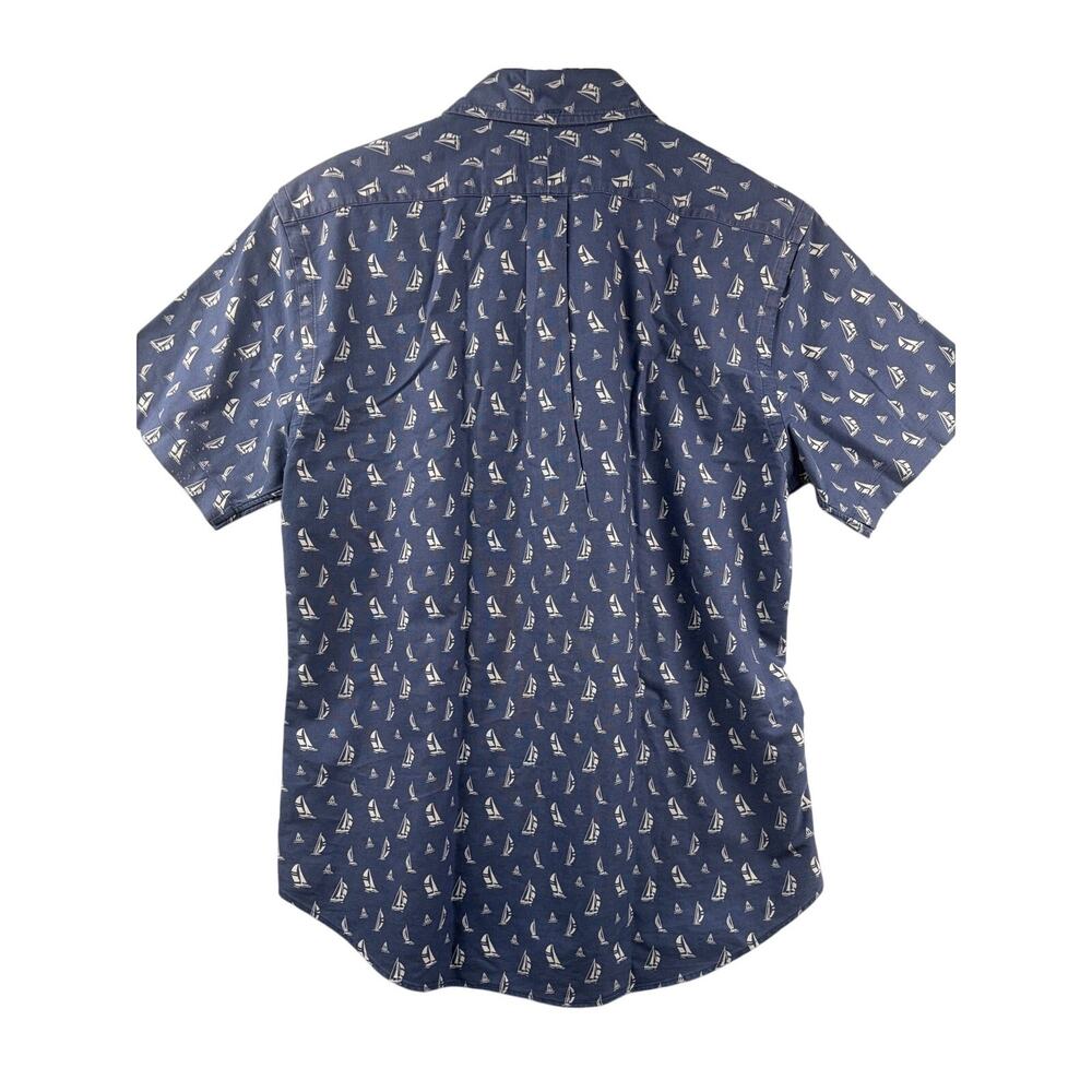 Ralph Lauren Men's Slim Fit Sailboat Print Button Down Shirt - Size L - Picture 4 of 7